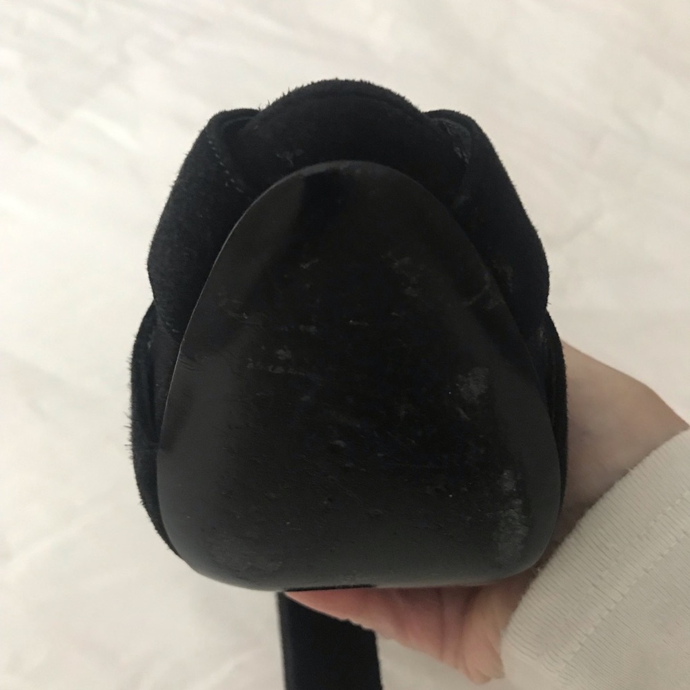MINT! Ralph Lauren Purple Label Kabria Black Suede Heel - Picture 11 of 14